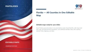 Florida — All Counties in One Editable Map
