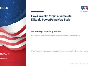 Floyd County, Virginia Editable Map Pack