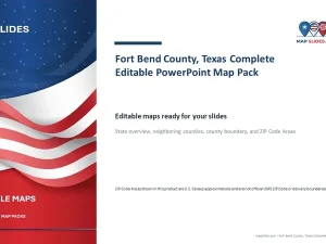 Fort Bend County, Texas Editable Map Pack