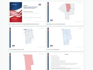 Franklin County, New York Editable Map Pack