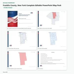 Franklin County, New York Editable Map Pack