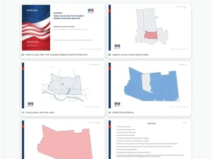 Fulton County, New York Editable Map Pack