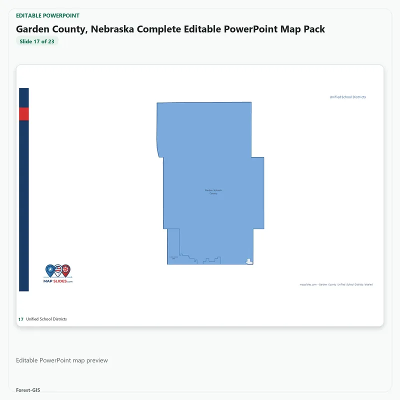 Garden County, Nebraska Editable Map Pack - Image 5