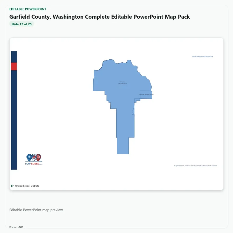 Garfield County, Washington Editable Map Pack - Image 5