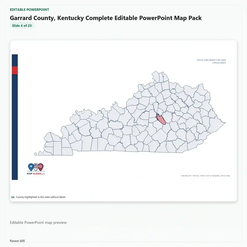 Garrard County, Kentucky Editable Map Pack - Image 4