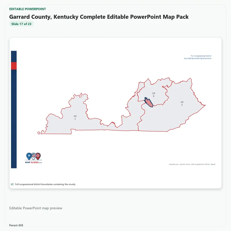 Garrard County, Kentucky Editable Map Pack - Image 5