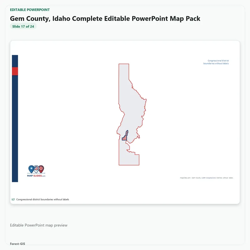 Gem County, Idaho Editable Map Pack - Image 5