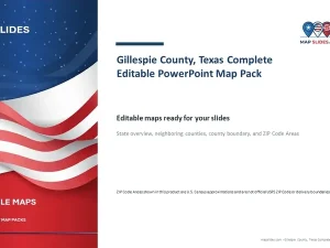 Gillespie County, Texas Editable Map Pack