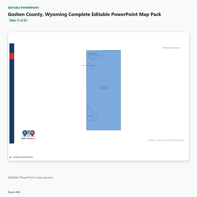 Goshen County, Wyoming Editable Map Pack - Image 5