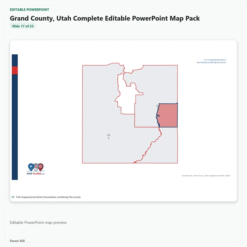 Grand County, Utah Editable Map Pack - Image 5