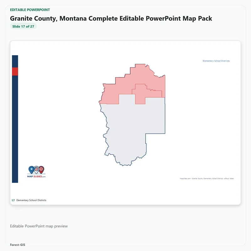 Granite County, Montana Editable Map Pack - Image 5