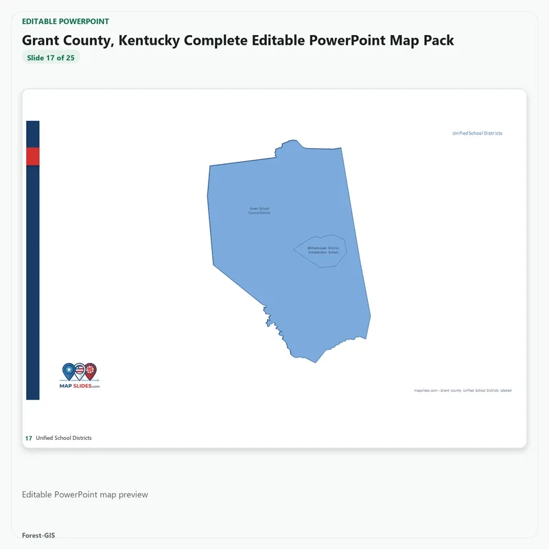 Grant County, Kentucky Editable Map Pack - Image 5