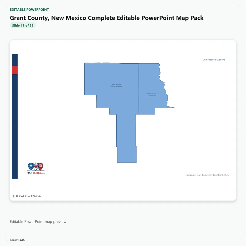 Grant County, New Mexico Editable Map Pack - Image 5