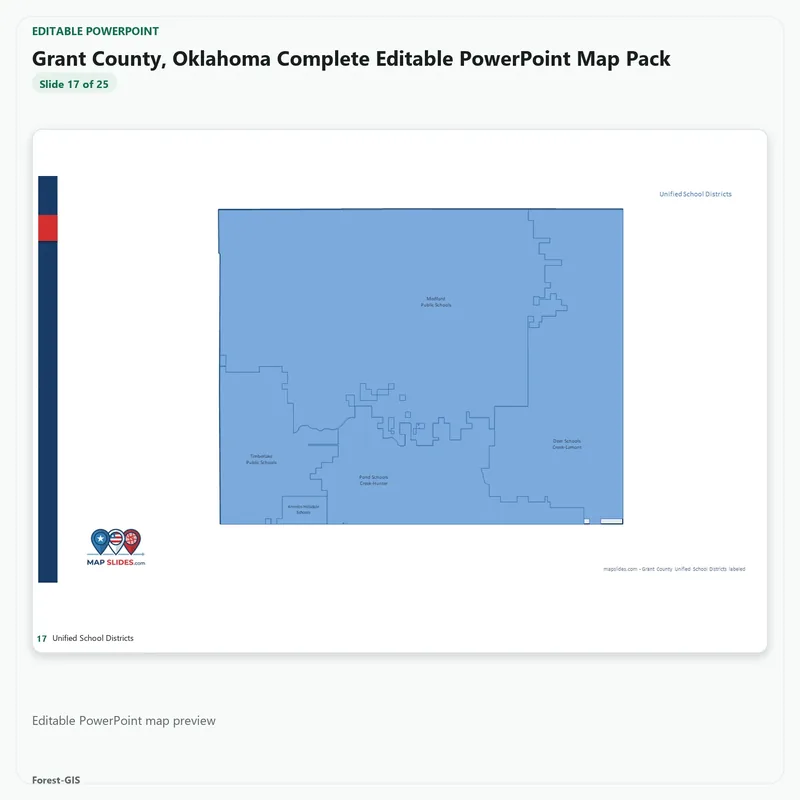 Grant County, Oklahoma Editable Map Pack - Image 5
