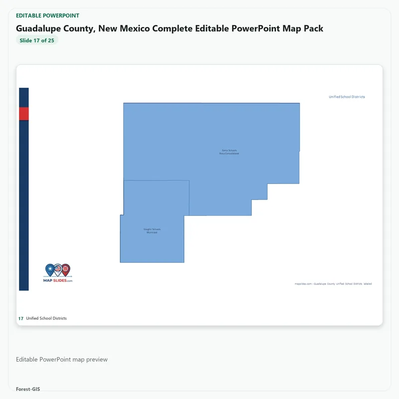 Guadalupe County, New Mexico Editable Map Pack - Image 5