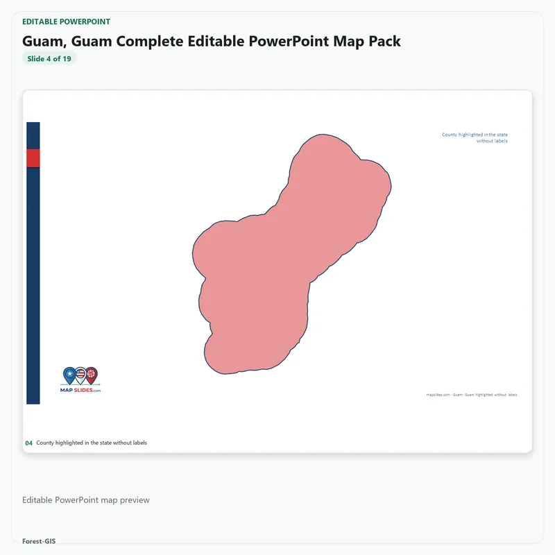 Guam, Guam Editable Map Pack - Image 4