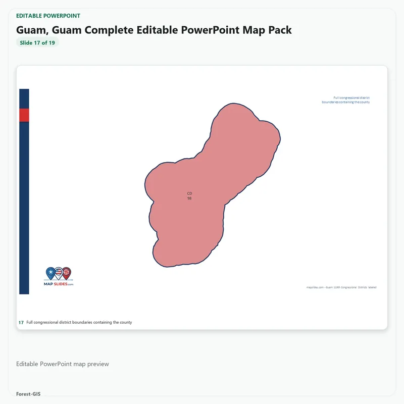 Guam, Guam Editable Map Pack - Image 5