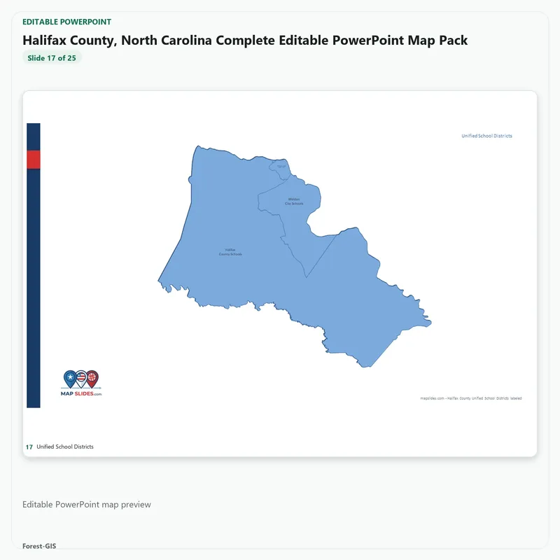 Halifax County, North Carolina Editable Map Pack - Image 5