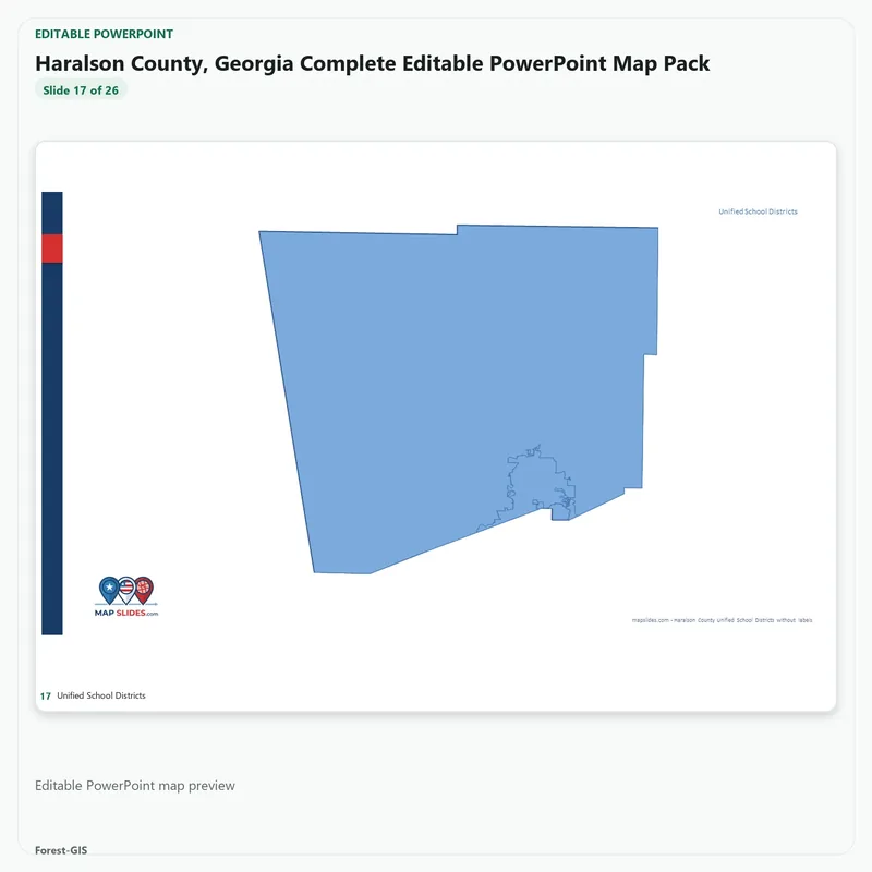 Haralson County, Georgia Editable Map Pack - Image 5