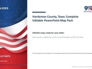 Hardeman County, Texas Editable Map Pack