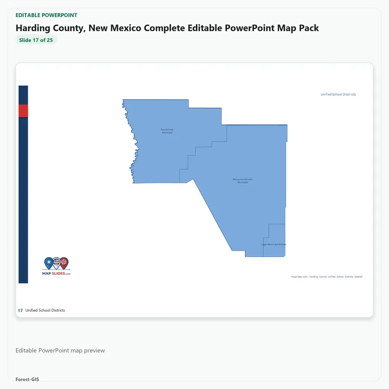 Harding County, New Mexico Editable Map Pack - Image 5