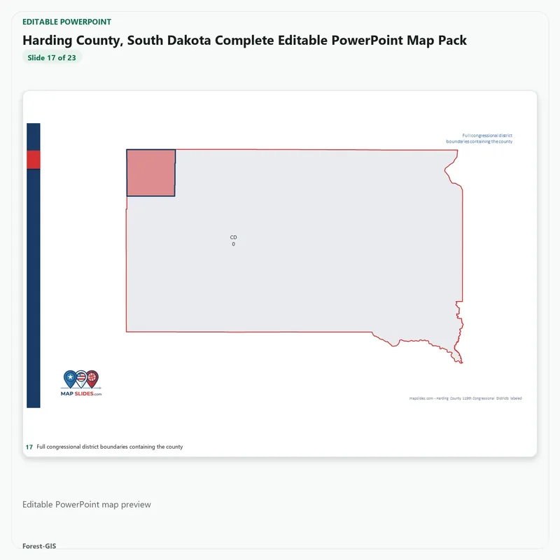 Harding County, South Dakota Editable Map Pack - Image 5