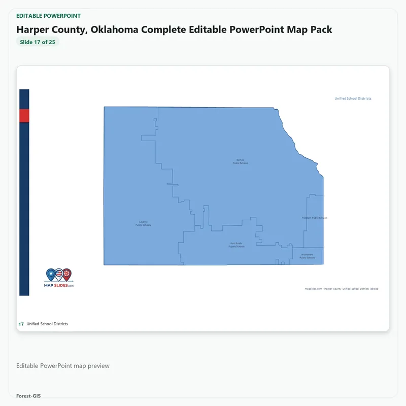 Harper County, Oklahoma Editable Map Pack - Image 5