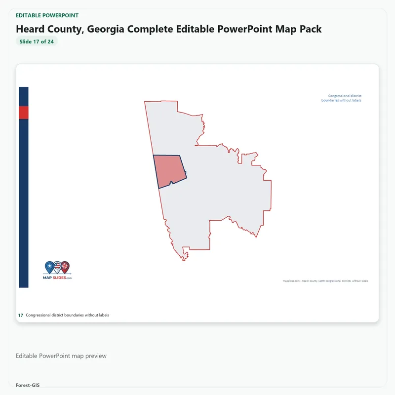 Heard County, Georgia Editable Map Pack - Image 5