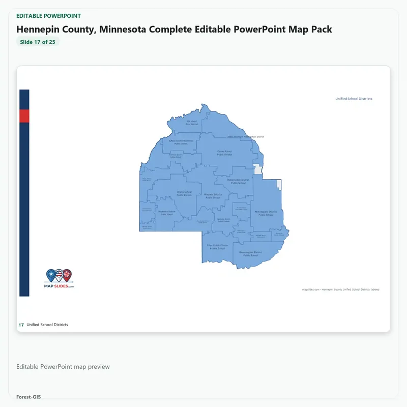 Hennepin County, Minnesota Editable Map Pack - Image 5