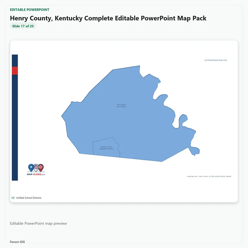 Henry County, Kentucky Editable Map Pack - Image 5