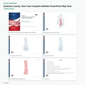 Herkimer County, New York Editable Map Pack