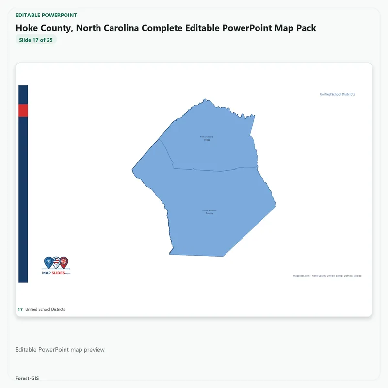 Hoke County, North Carolina Editable Map Pack - Image 5