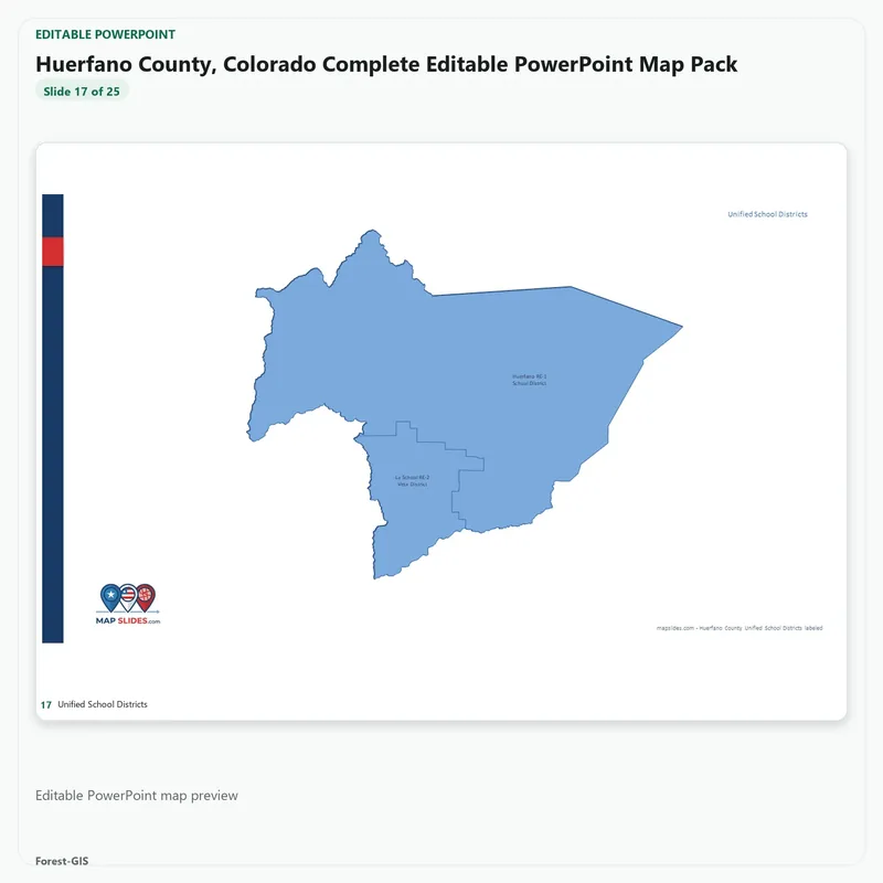 Huerfano County, Colorado Editable Map Pack - Image 5