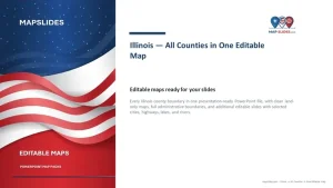 Illinois — All Counties in One Editable Map