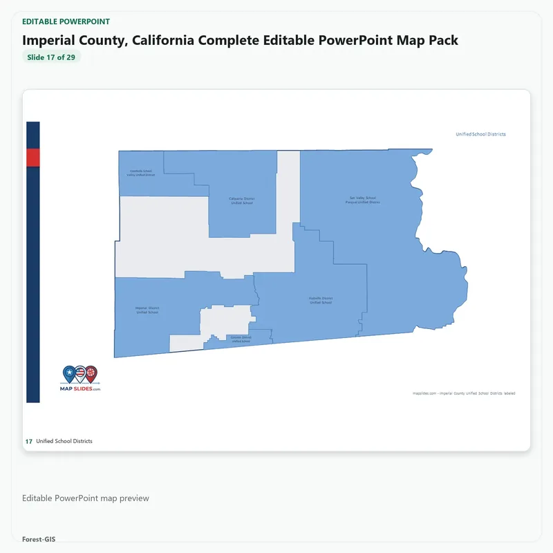 Imperial County, California Editable Map Pack - Image 5