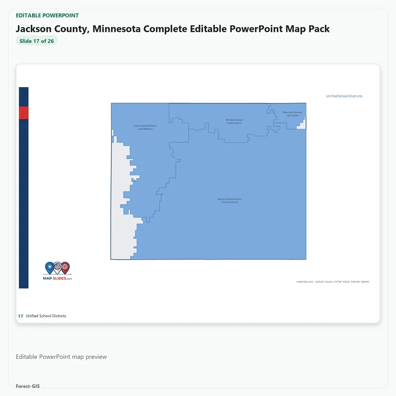 Jackson County, Minnesota Editable Map Pack - Image 5