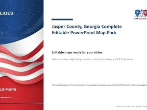 Jasper County, Georgia Editable Map Pack