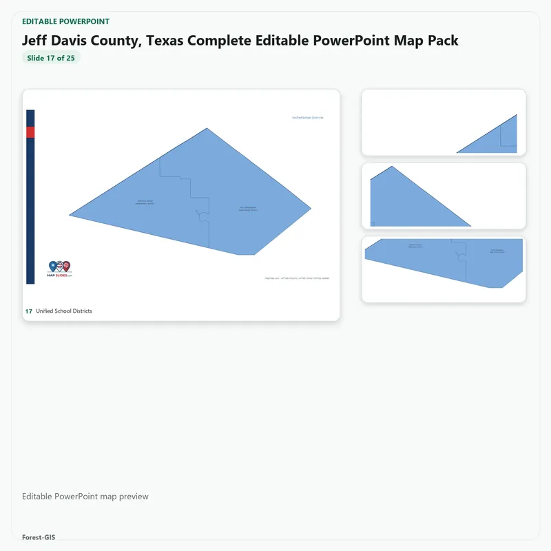 Jeff Davis County, Texas Editable Map Pack - Image 5