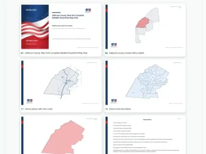 Jefferson County, New York Editable Map Pack