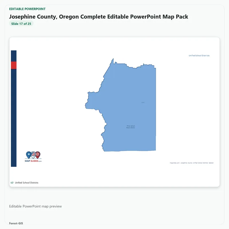 Josephine County, Oregon Editable Map Pack - Image 5