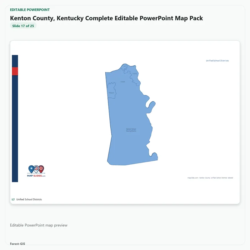 Kenton County, Kentucky Editable Map Pack - Image 5