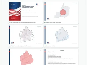 Kings County, New York Editable Map Pack