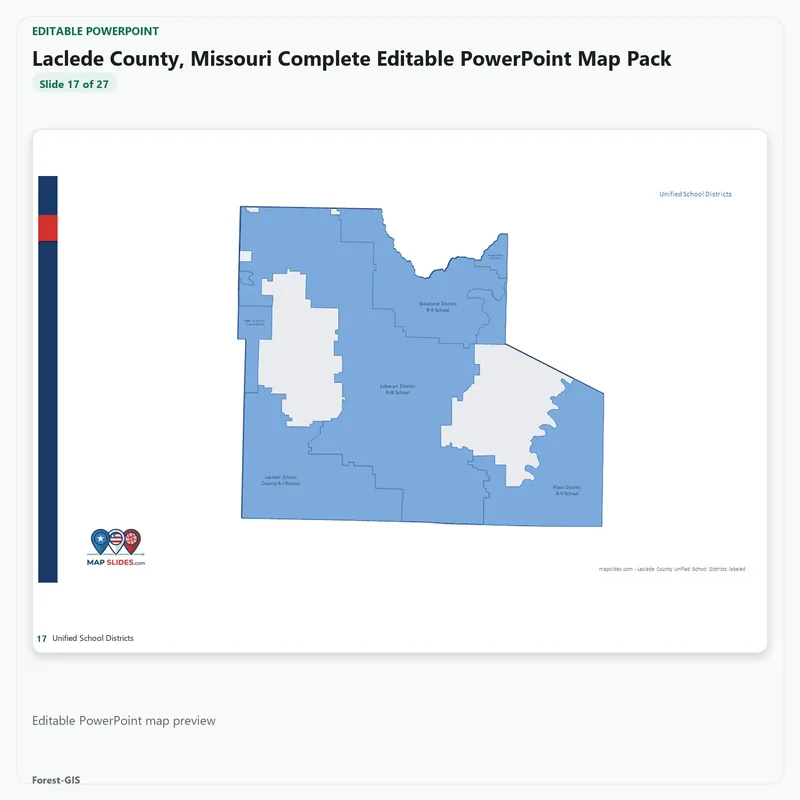 Laclede County, Missouri Editable Map Pack - Image 5
