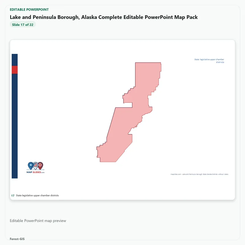 Lake and Peninsula Borough, Alaska Editable Map Pack - Image 5