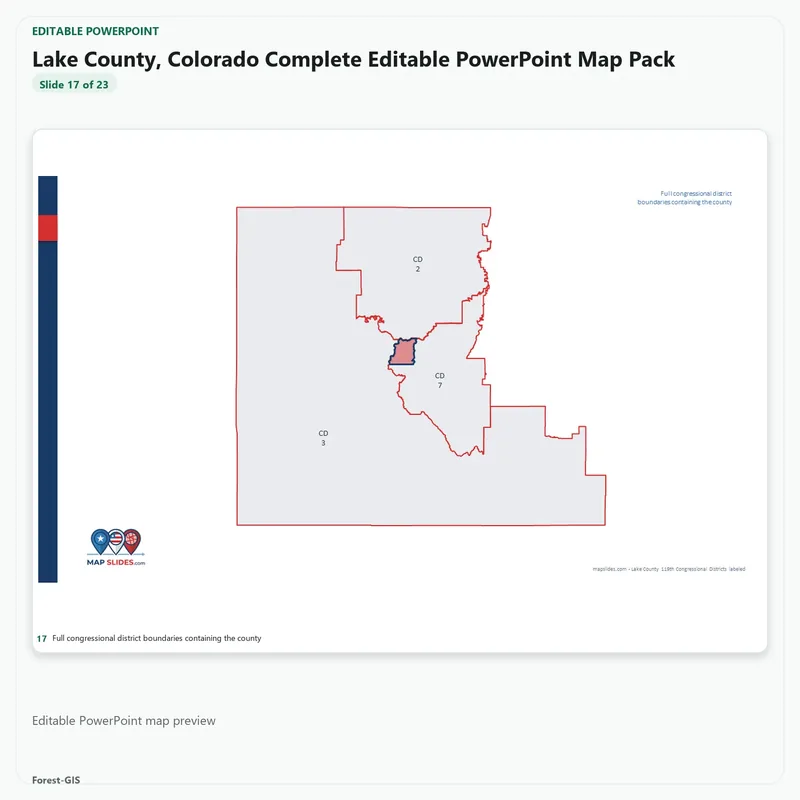 Lake County, Colorado Editable Map Pack - Image 5