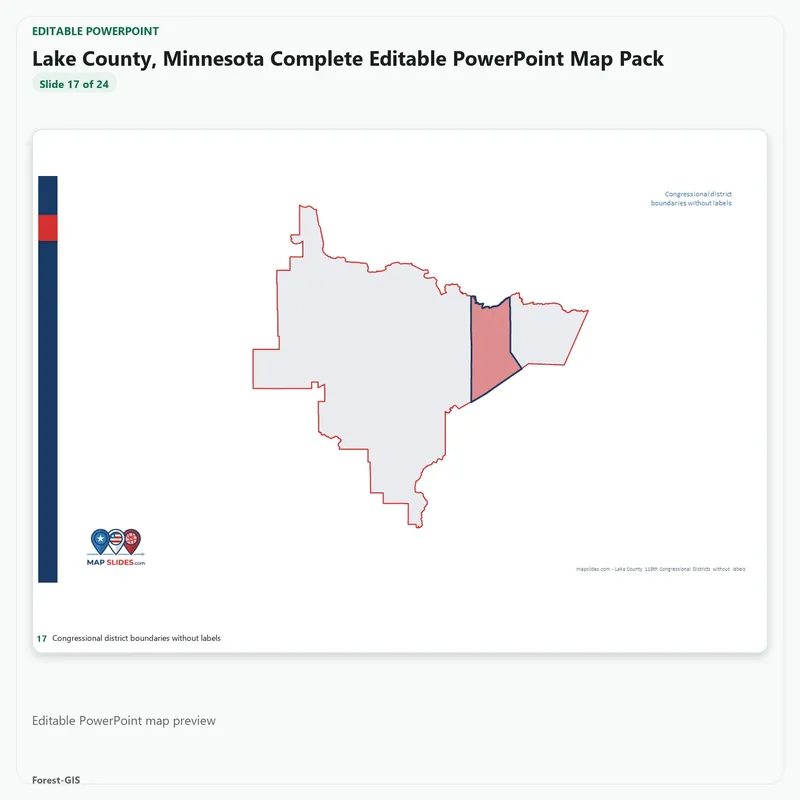 Lake County, Minnesota Editable Map Pack - Image 5