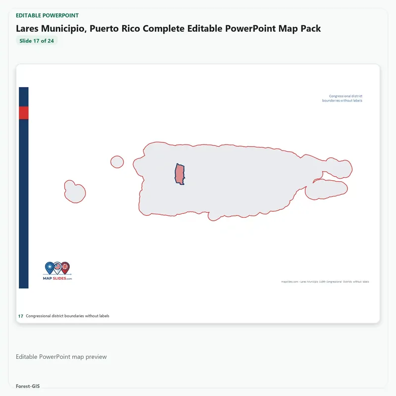 Lares Municipio, Puerto Rico Editable Map Pack - Image 5
