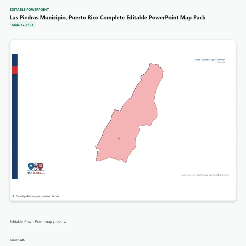 Las Piedras Municipio, Puerto Rico Editable Map Pack - Image 5