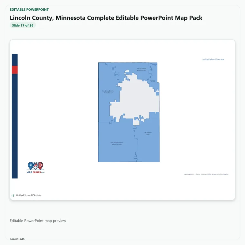 Lincoln County, Minnesota Editable Map Pack - Image 5