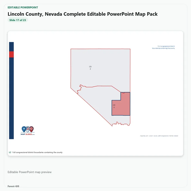 Lincoln County, Nevada Editable Map Pack - Image 5